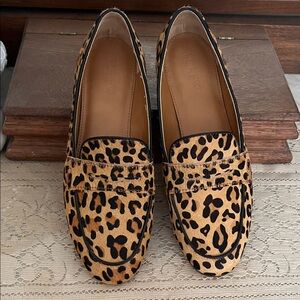 J. Crew Leopard Print Loafers
